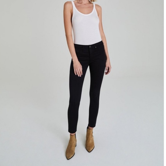 AG The Legging Super Skinny Ankle Black Jeans - Picture 1 of 15